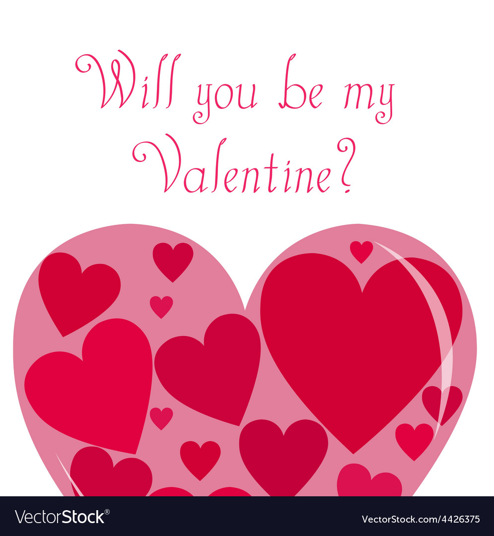 White background with a heart and text