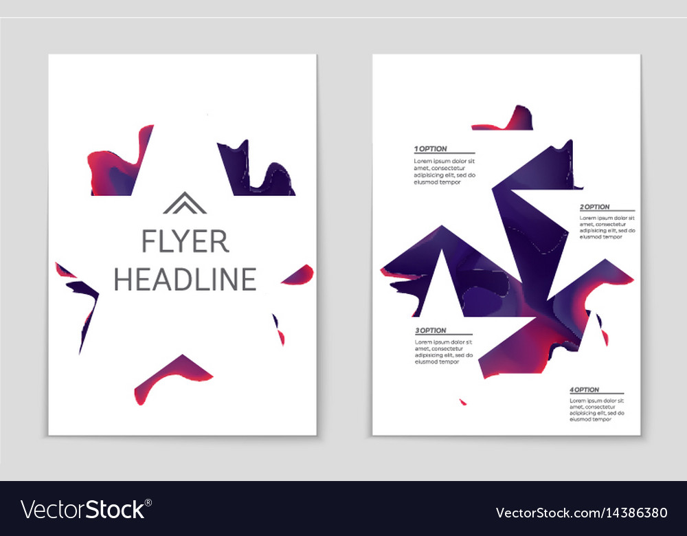 Abstract layout background set for art