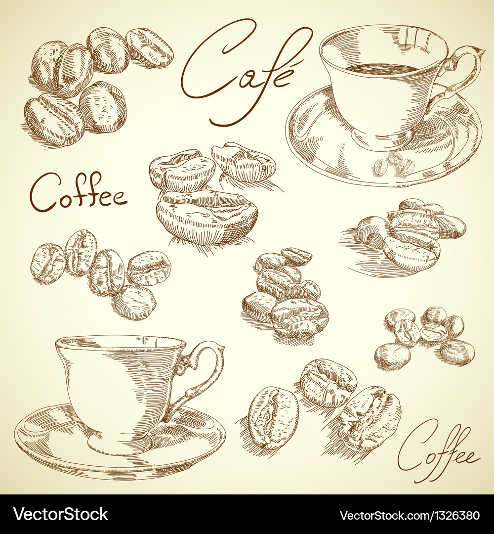 Coffee background Royalty Free Vector Image - VectorStock