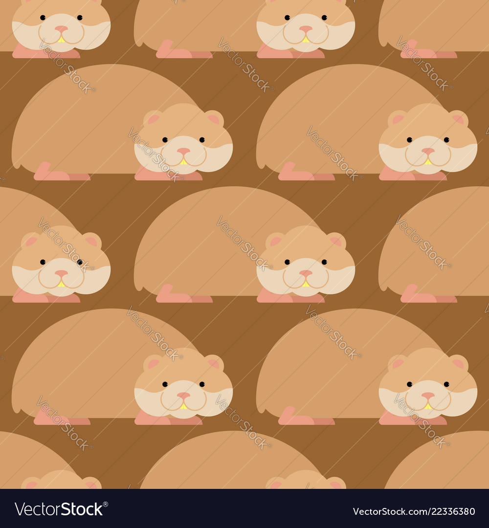 Hamster pattern cute pet background home rodent