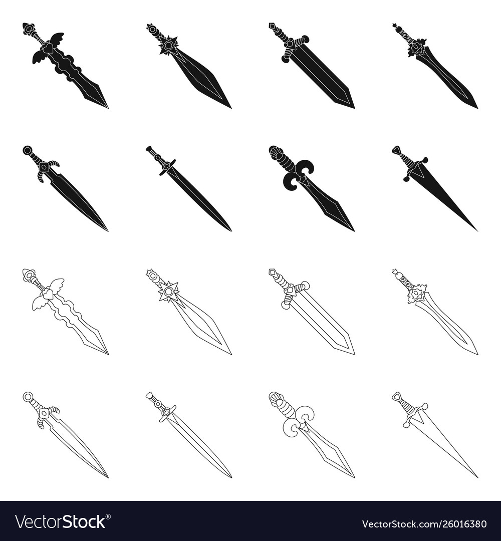 Isolated object game and armor icon set
