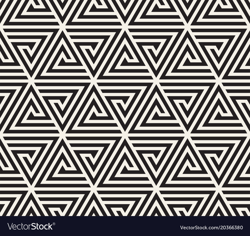 Modern Geometric Triangle Pattern