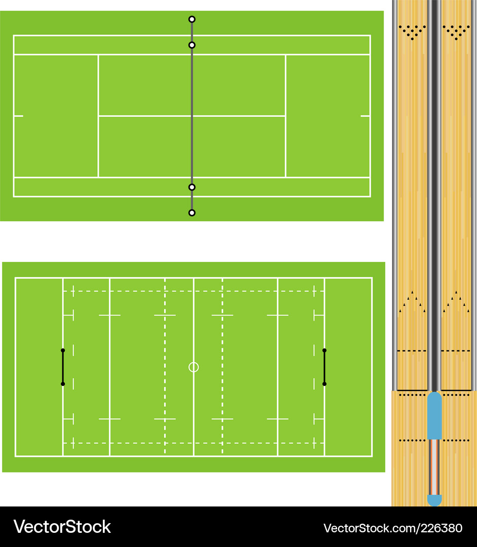 Sportsfields Royalty Free Vector Image - VectorStock