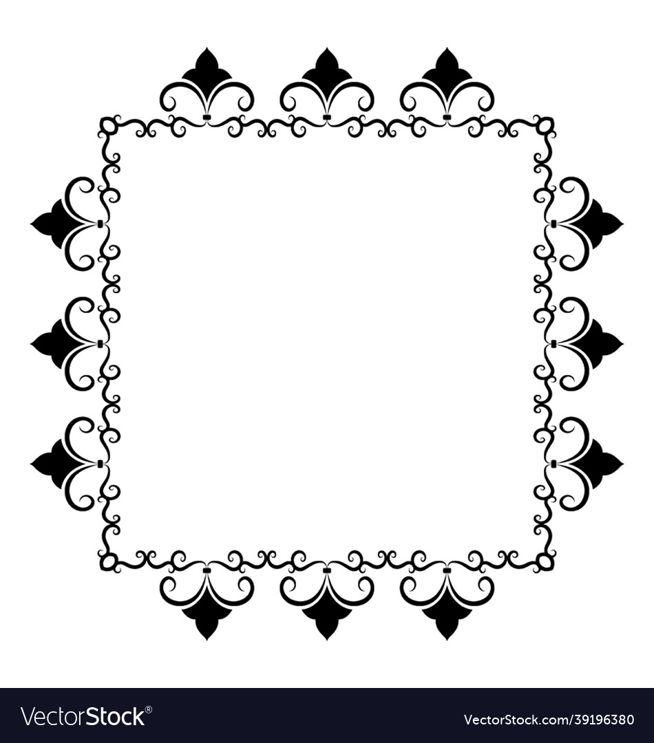 Square frame Royalty Free Vector Image - VectorStock