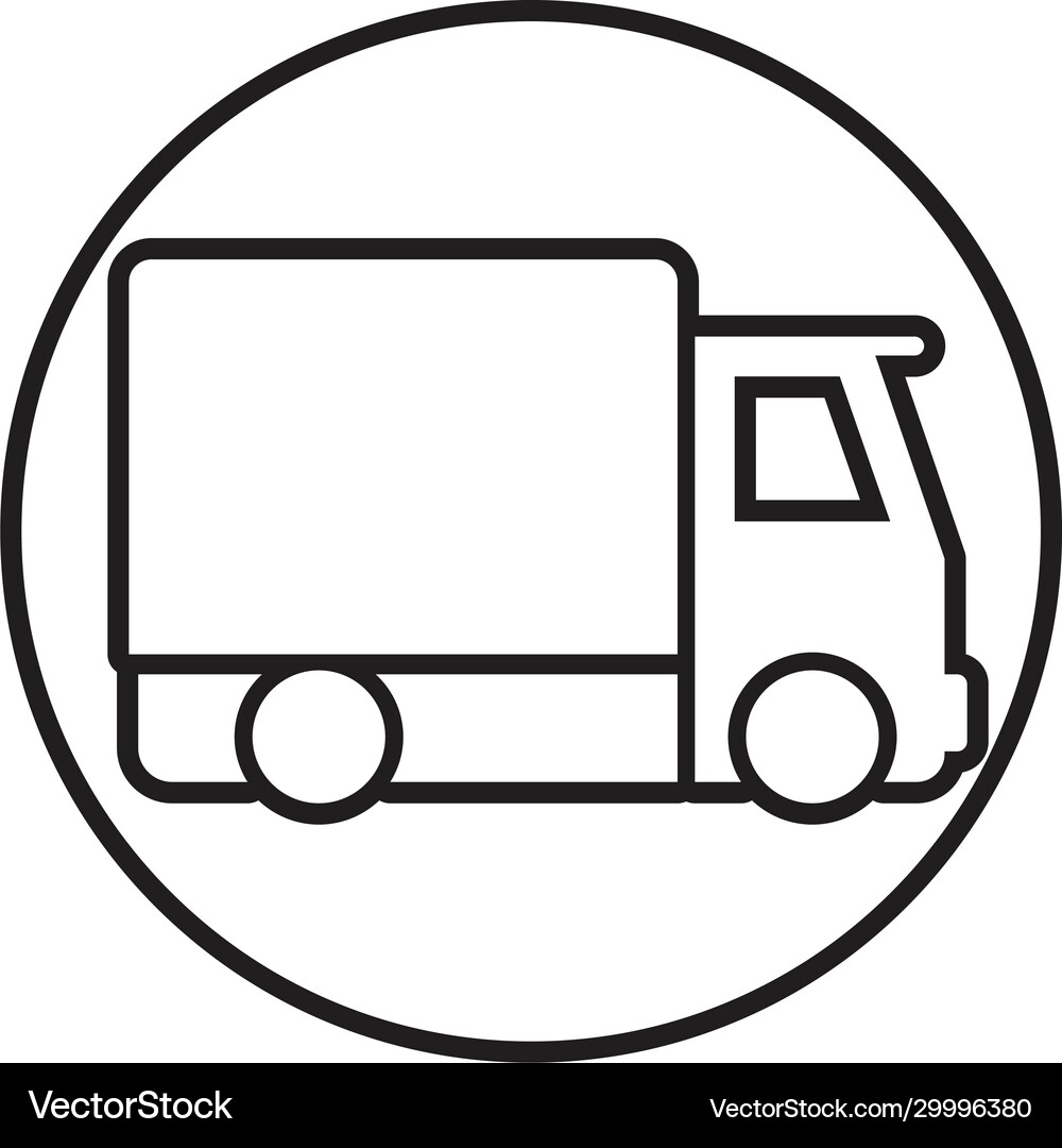 Truck icon and symbol template Royalty Free Vector Image