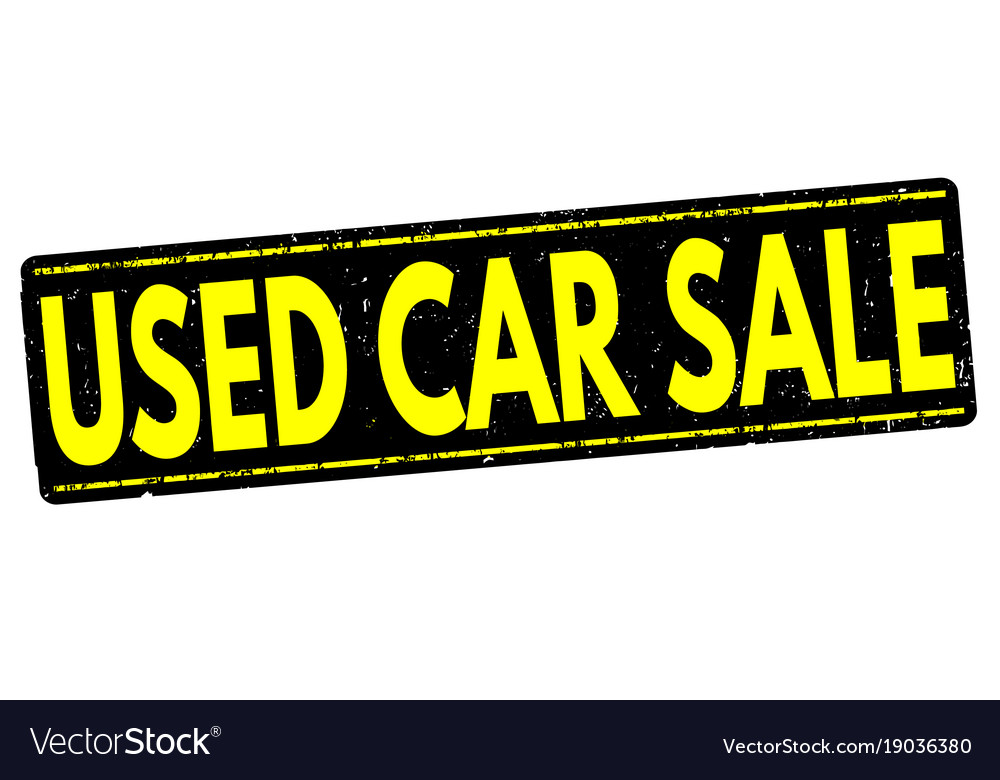 Used cars sale stamp