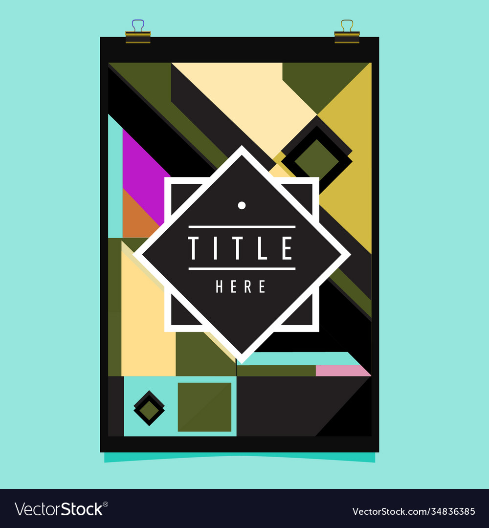 Abstract colorful geometric pattern background vector image Abstract colorful geometric pattern background