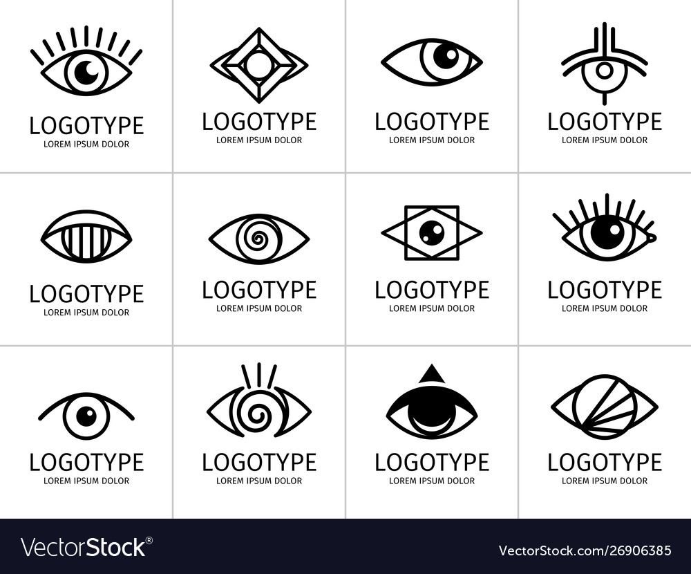 Eye Logo Collection - Black & White