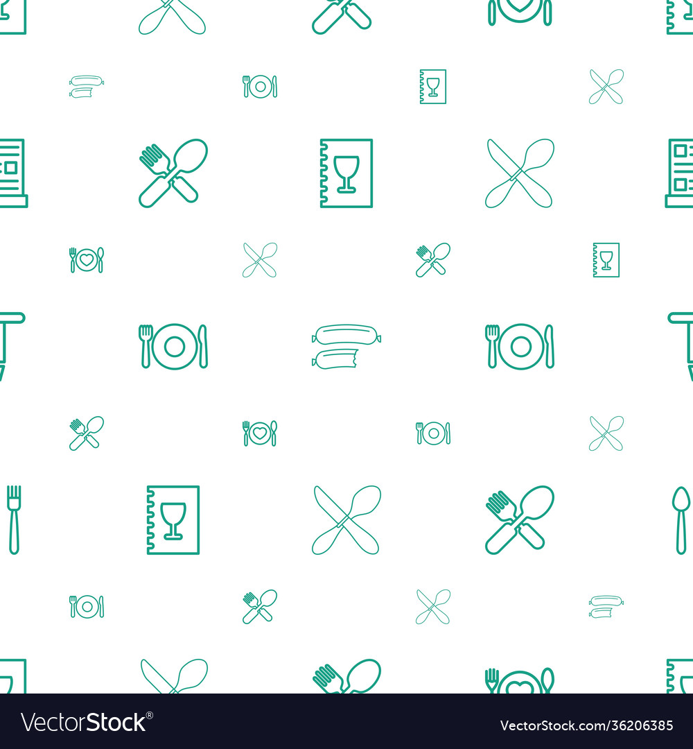 Fork icons pattern seamless white background