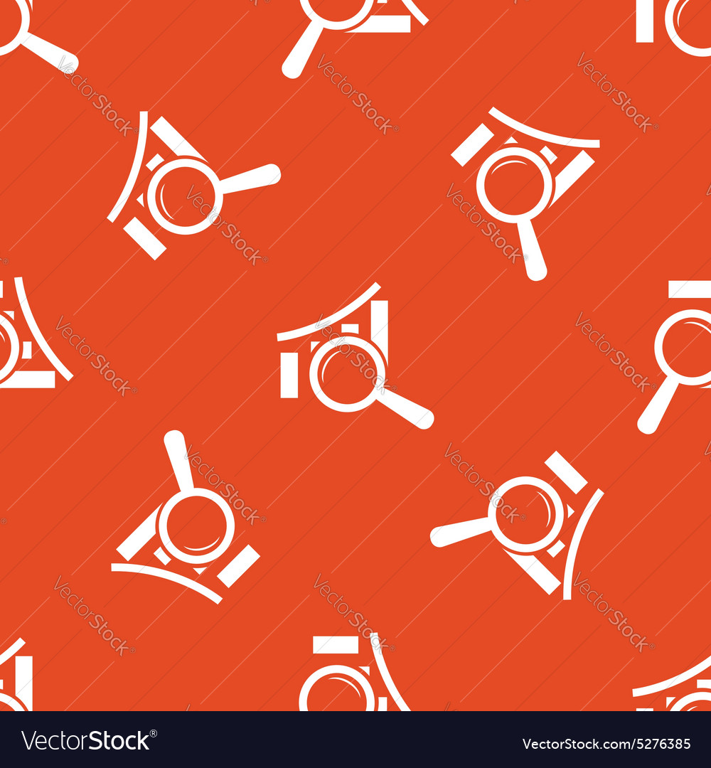 Orange Graphic Examination Pattern Royalty Free Vector Image