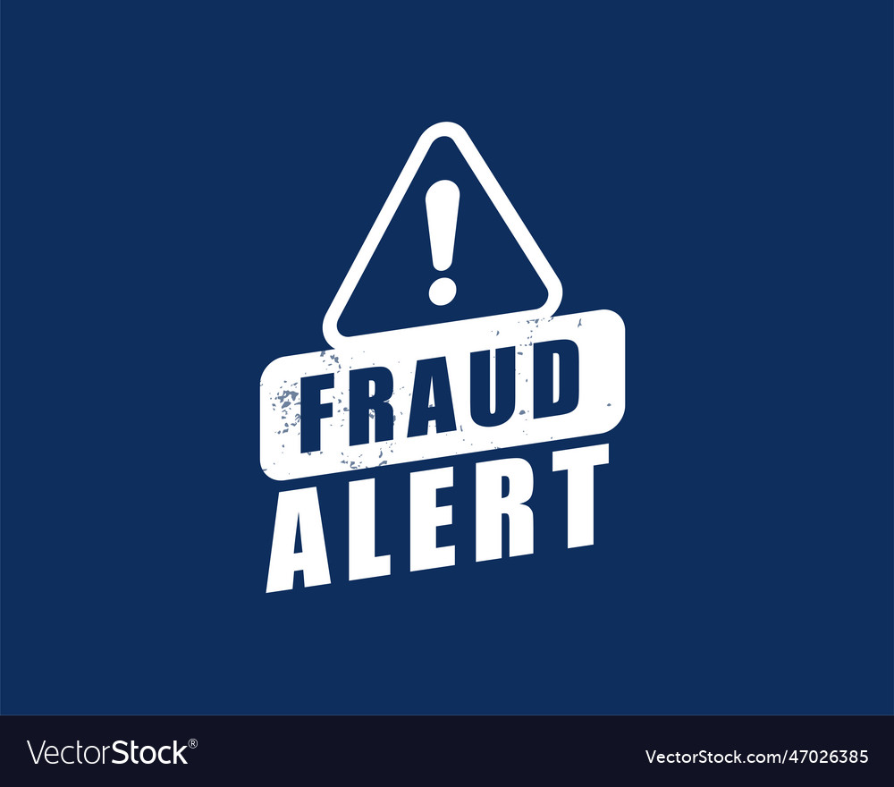 Protect and secure your website with fraud alert vector image Protect and secure your website with fraud alert