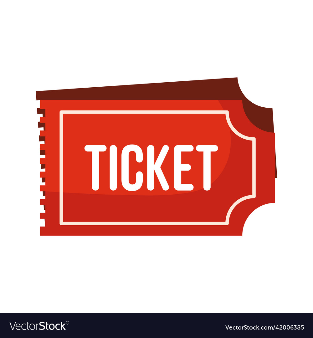 Red ticket design