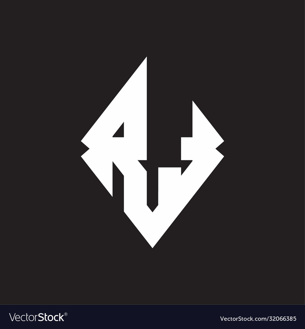 Rt logo monogram with sharp square design template