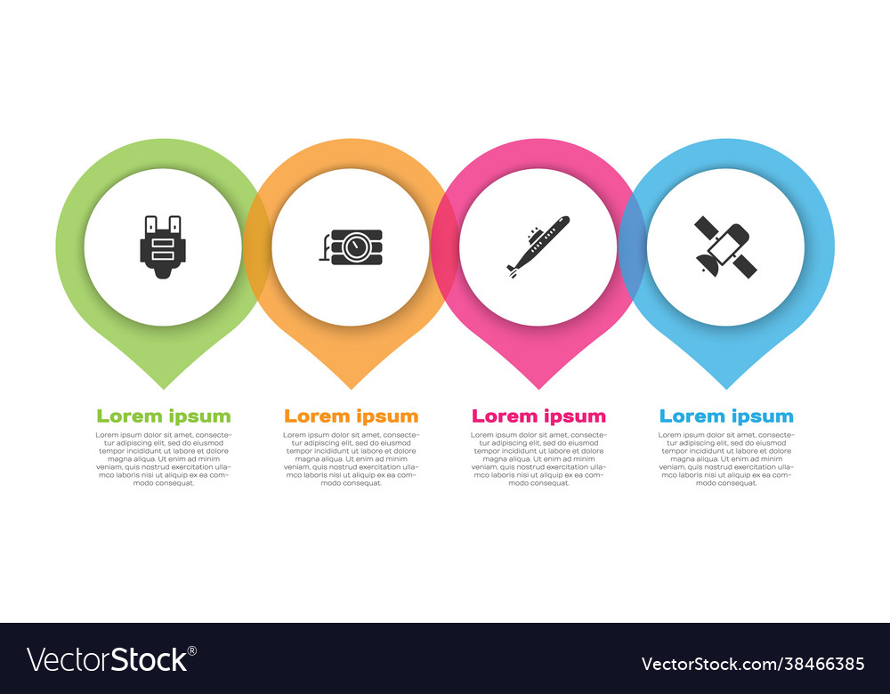 Set bulletproof vest dynamite and timer clock Vector Image Set bulletproof vest dynamite and timer clock