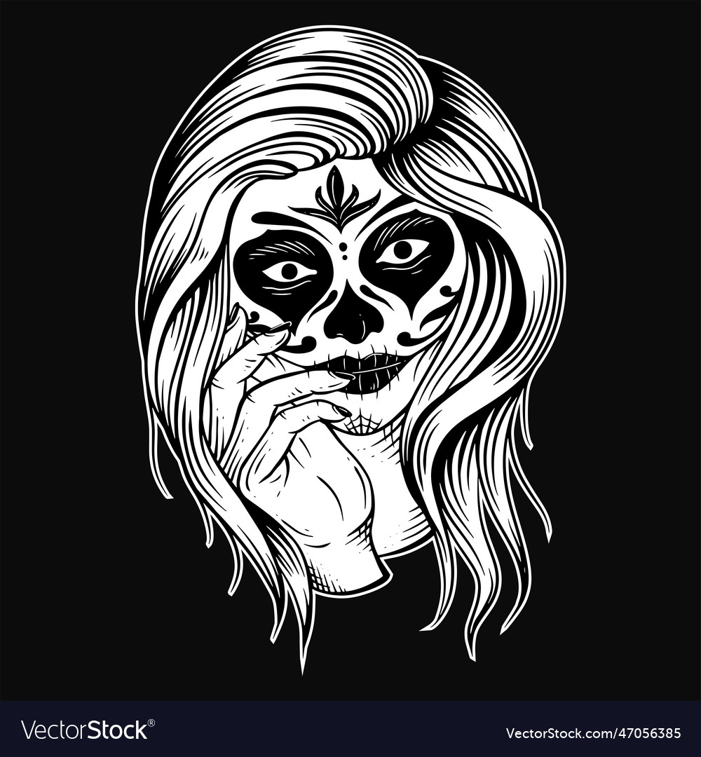 Sugar Skull Girl - Dia de Muertos