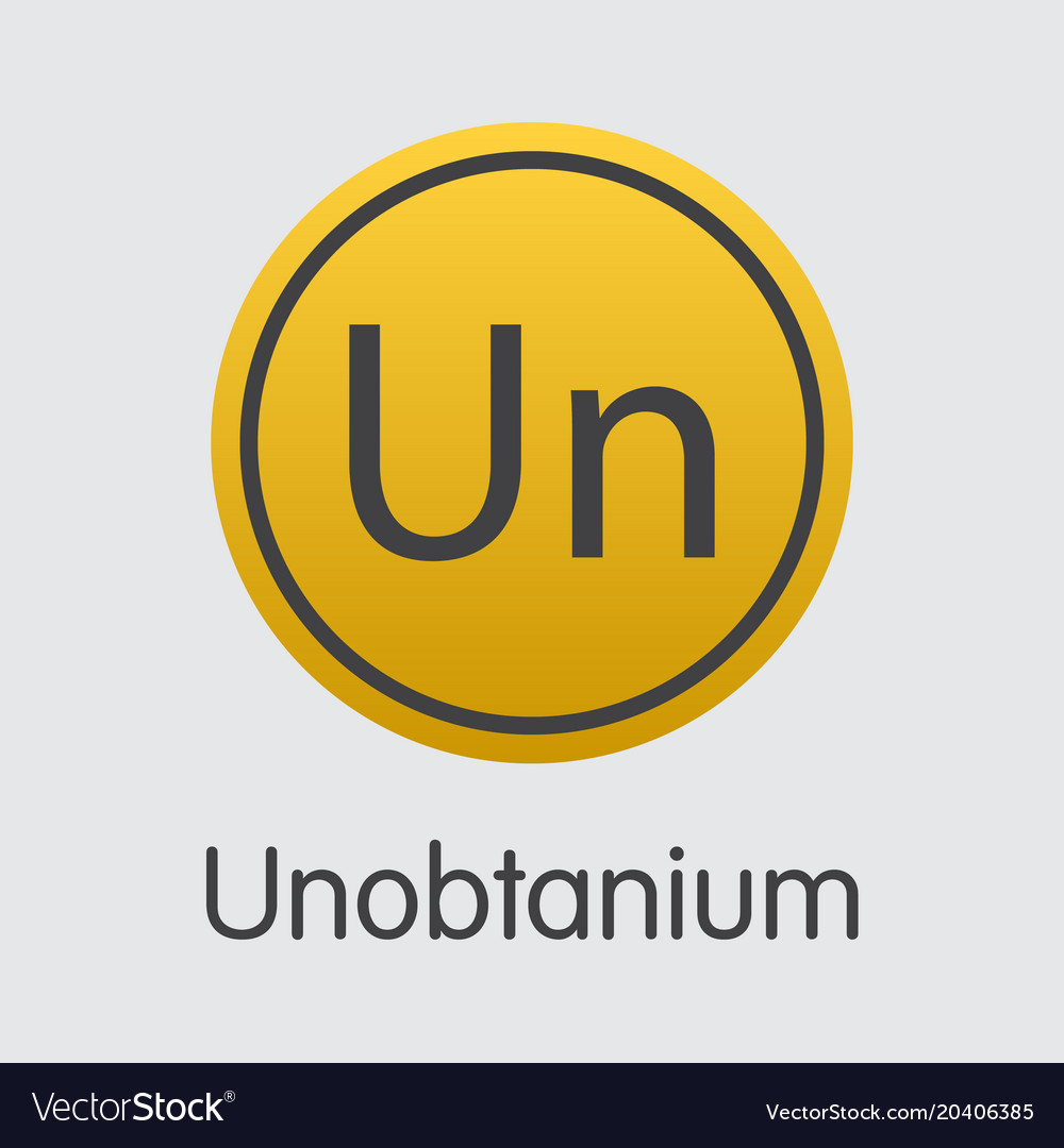 Unobtanium virtual currency coin sign icon