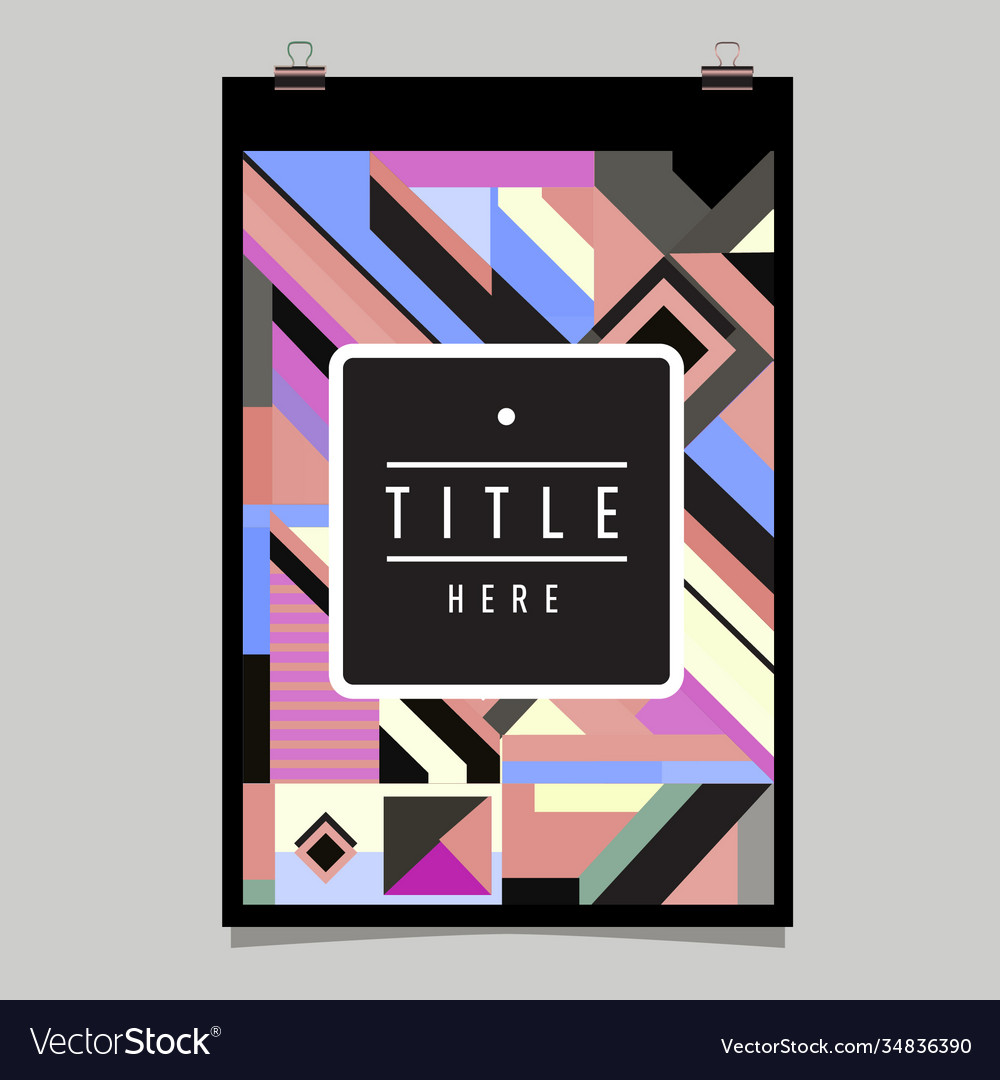 Abstract colorful geometric pattern background
