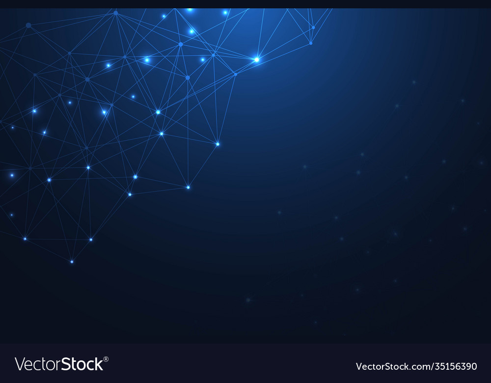 Big data visualization background modern vector image Big data visualization background modern