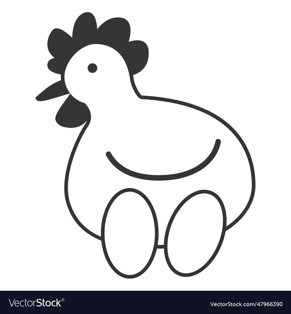 Chicken and eggs icon