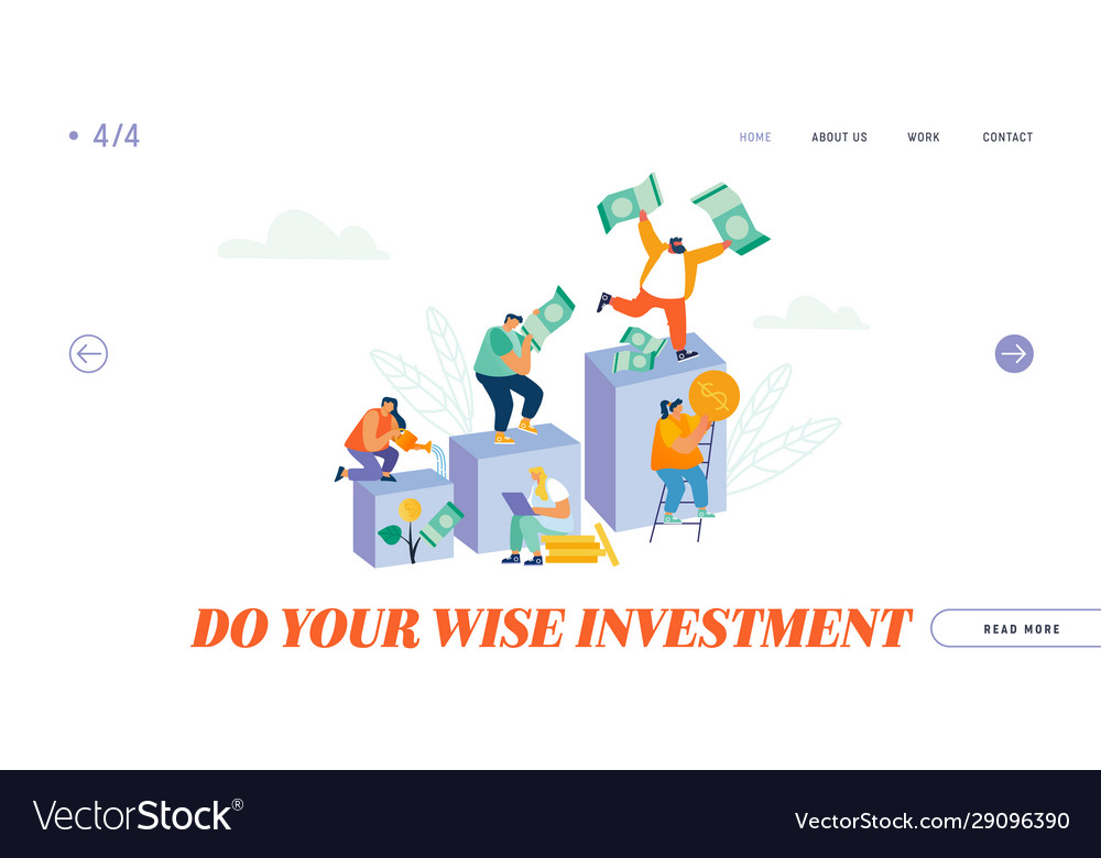 Finance growth investment savings and capital Vector Image