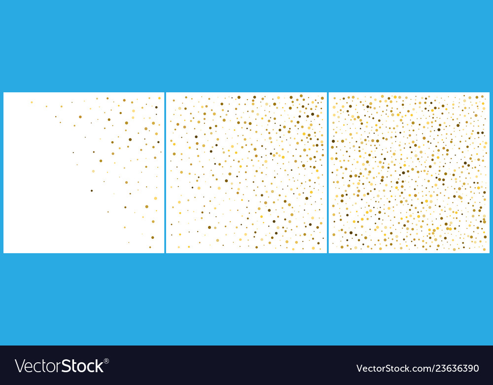 Gold polka dot confetti celebrations simple