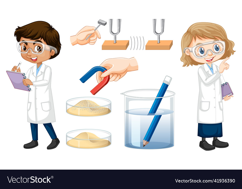 Set of equipment needed for science experiment