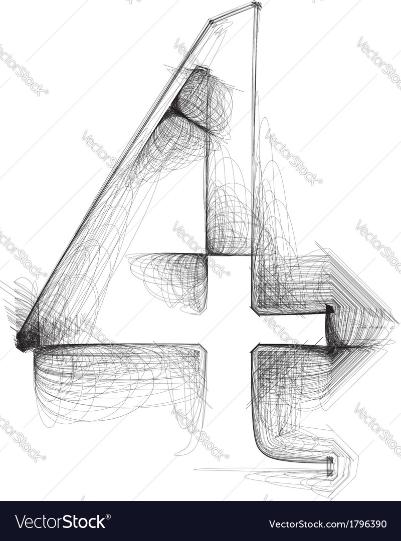 Sketch font number 4