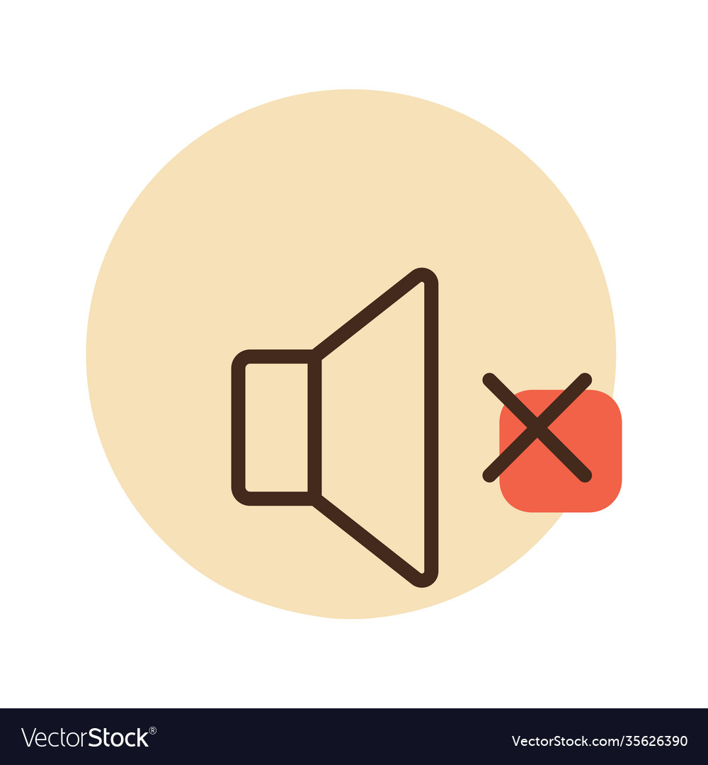 Sound On Off Icon Volume Mute Button Royalty Free Vector