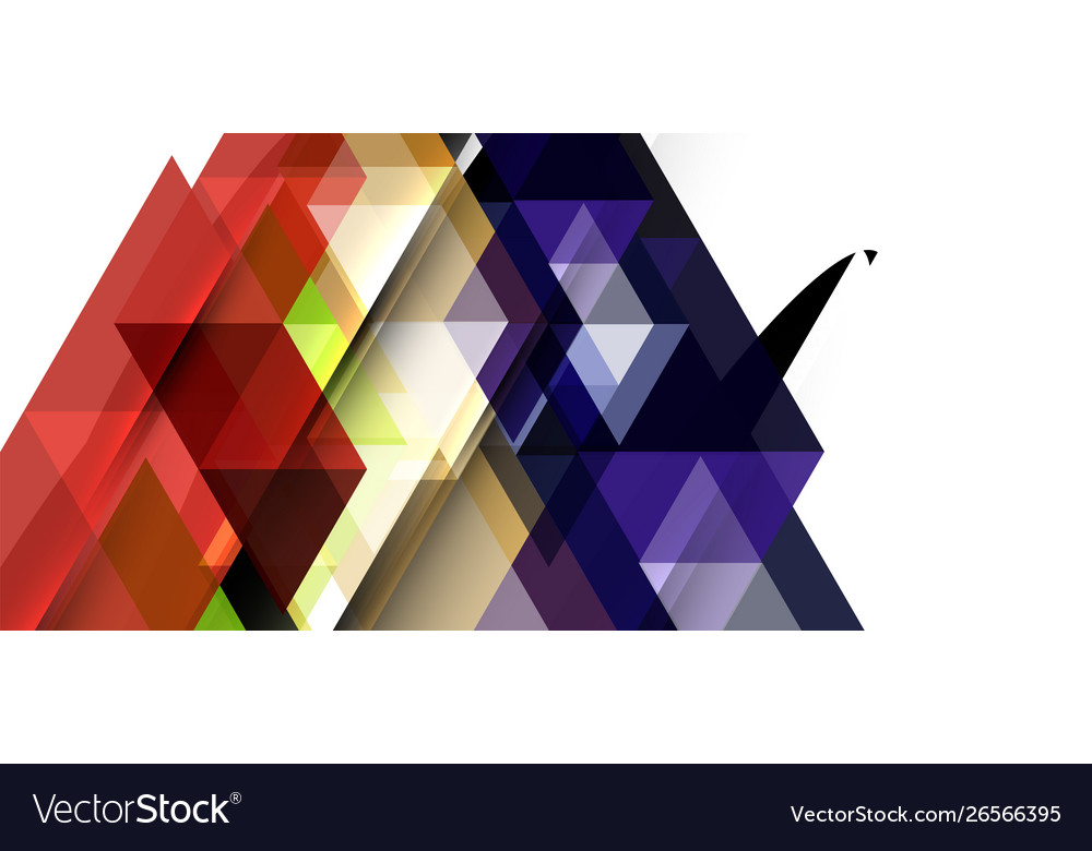 Abstract concept triangle graphic element Vector Image