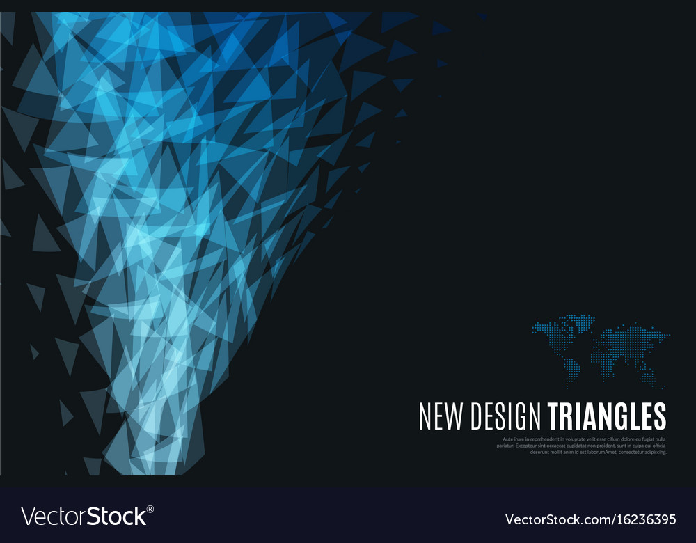 Abstract design background with triangles