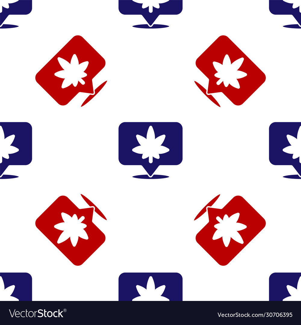 Blue and red map pointer marijuana