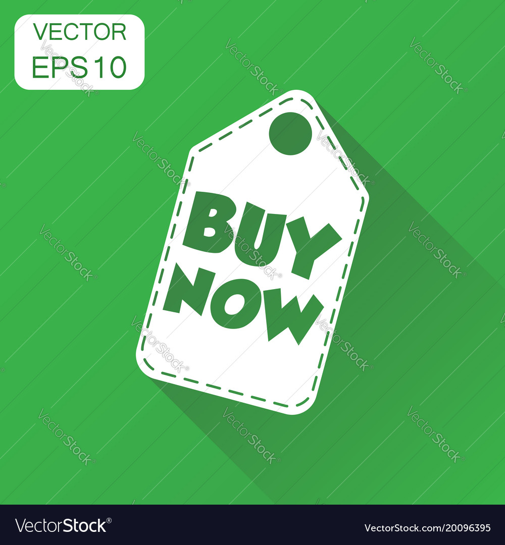 Buy now hang tag icon business concept