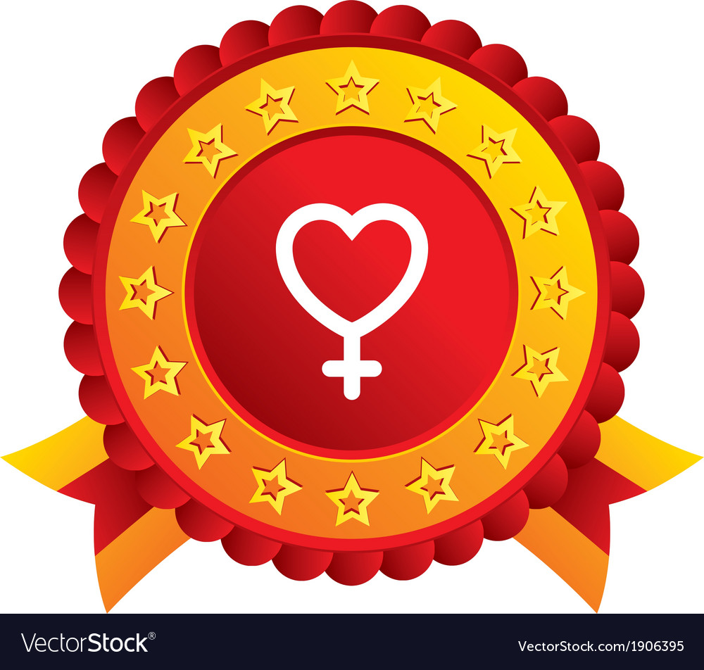 Female Sign Icon Woman Sex Button Royalty Free Vector Image