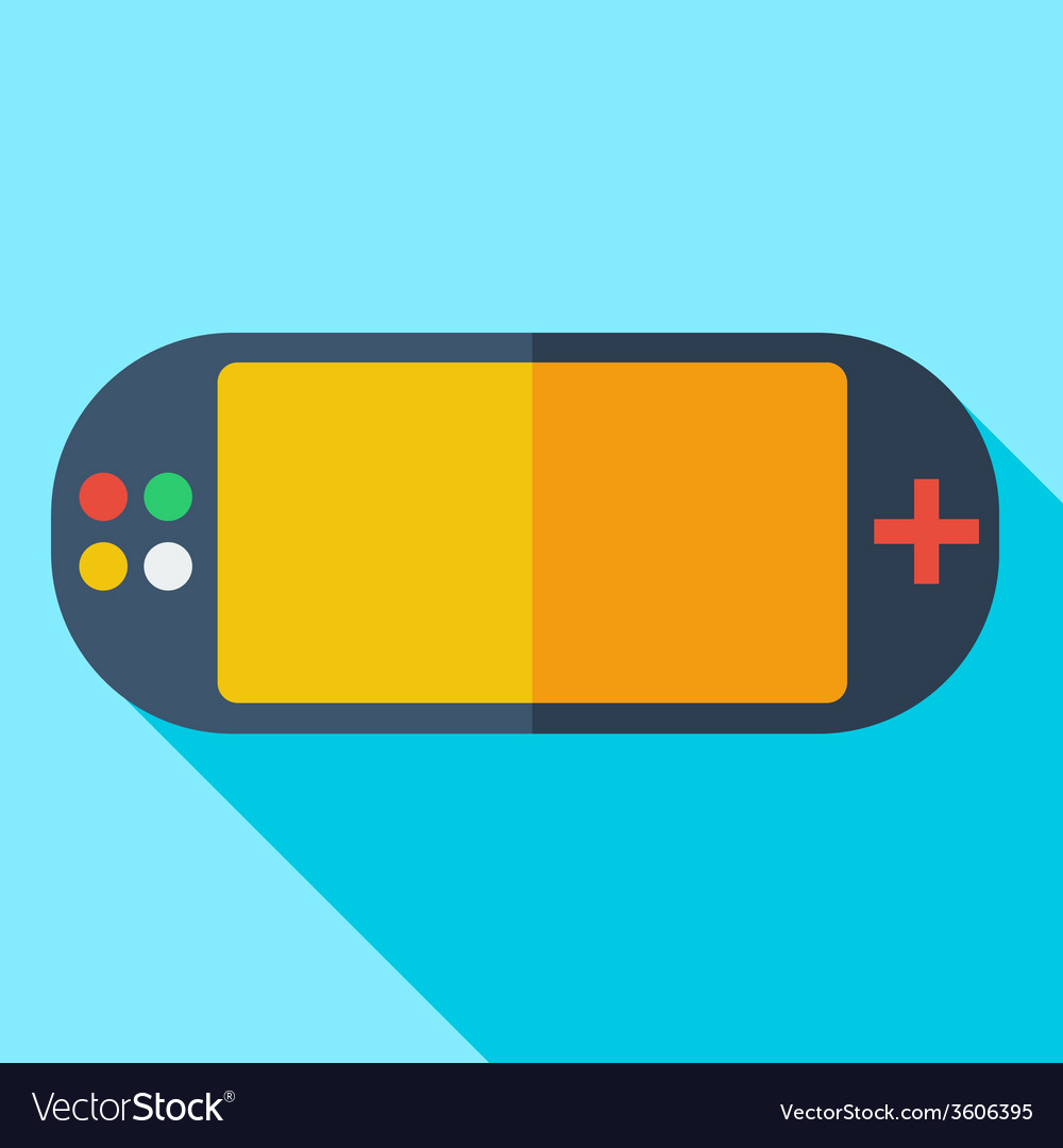 Modern flat design concept icon video game