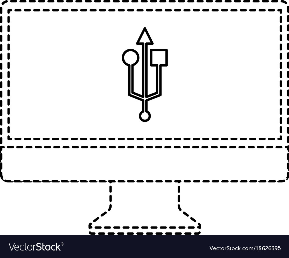 Monitor computer usb app button screen