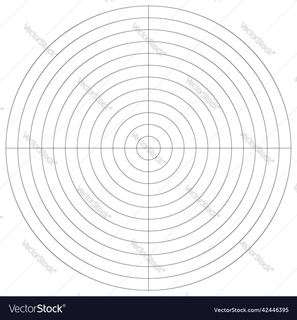 Polar kreisförmiges Gitternetz Piste Diagrammelement