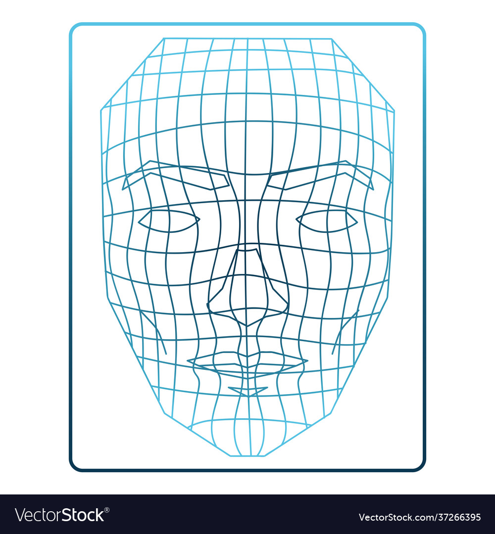 Recognition Human Head Royalty Free Vector Image Recognition Human Head Royalty Free Vector Image