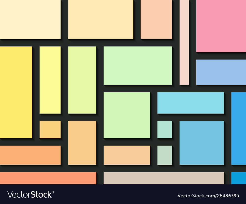 Rectangle colors abstract background vector image Rectangle colors abstract background