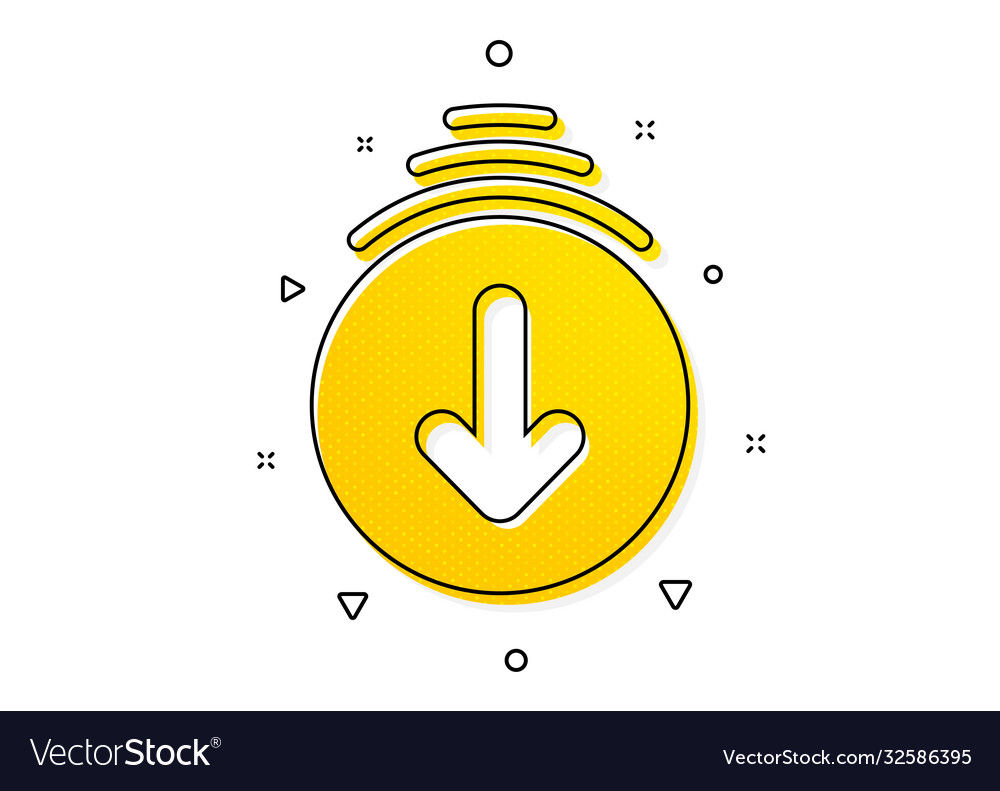 Scroll down arrow icon scrolling screen sign