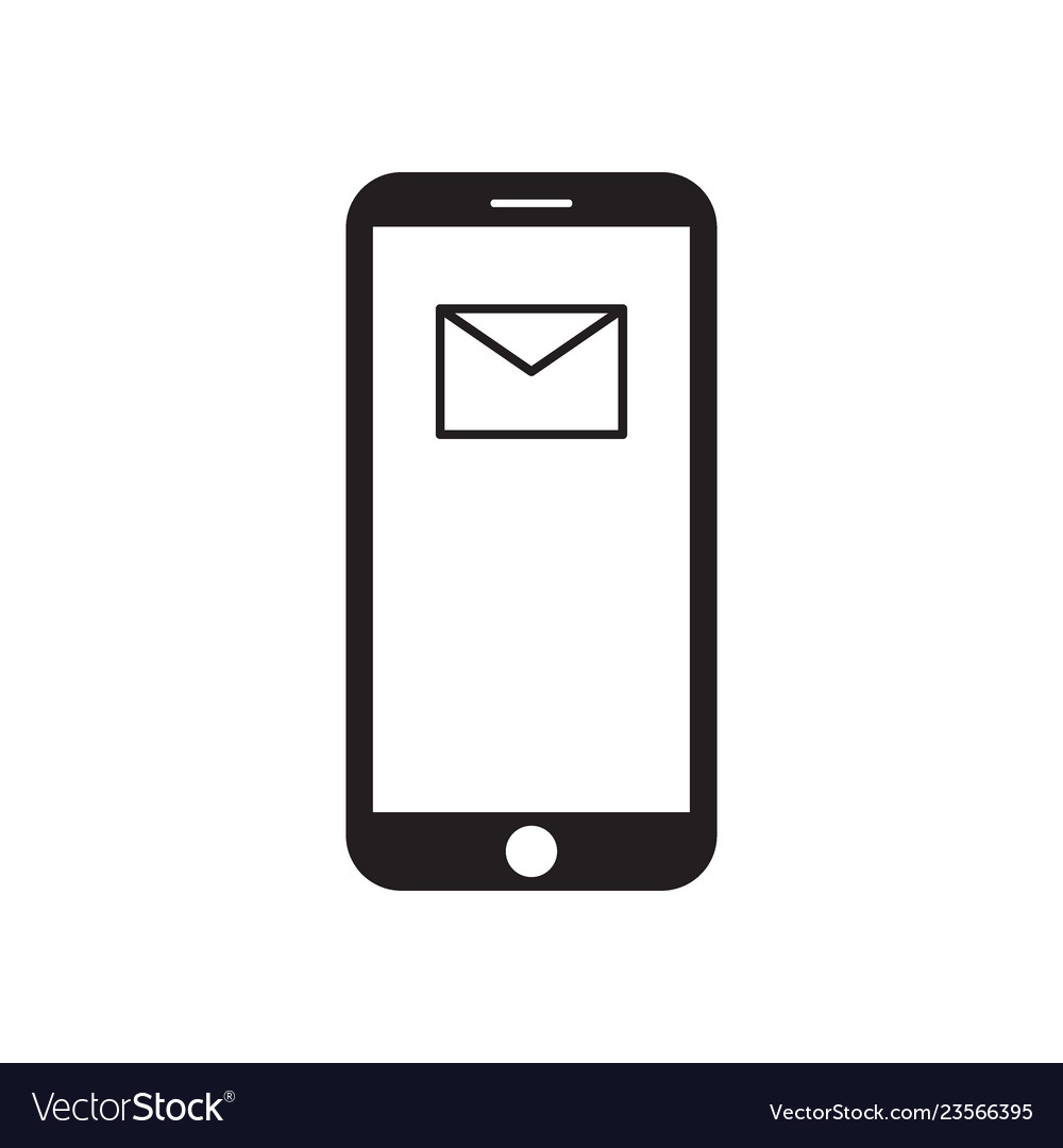 Smartphone with mail icon