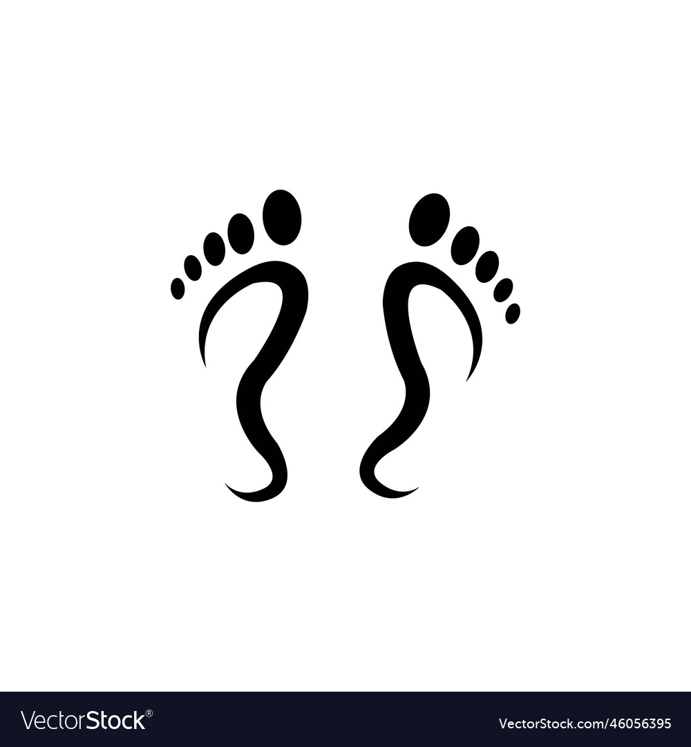 Soles of the feet icon logo