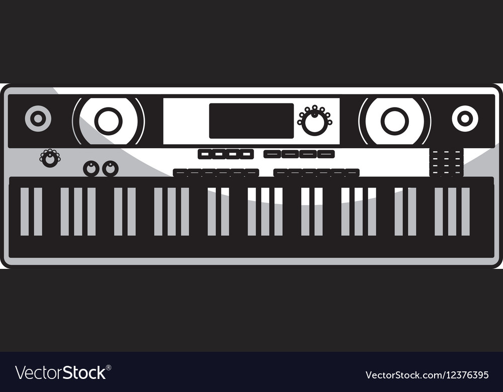 Synthesizer electric isolated icon