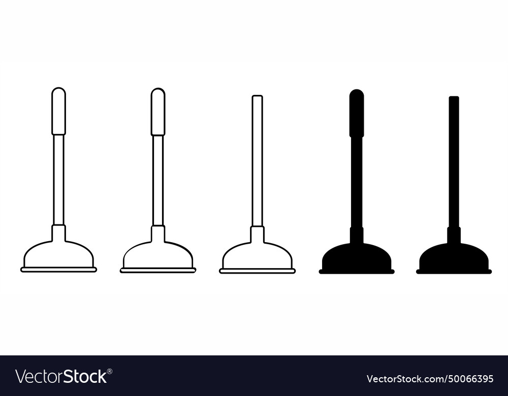 Toilet wc plunger rubber handle plungers clogged