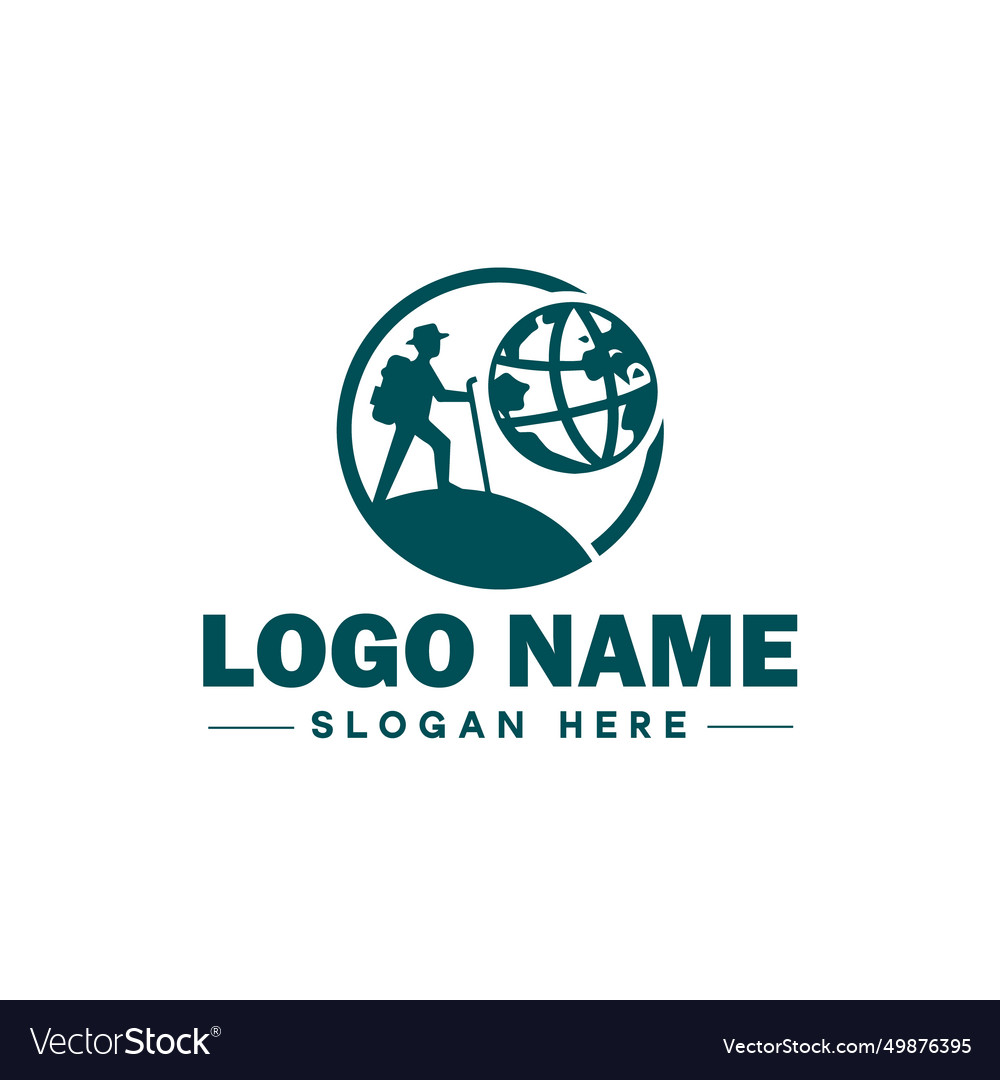Reise Logo Tourismus Abenteuer Tour im Freien