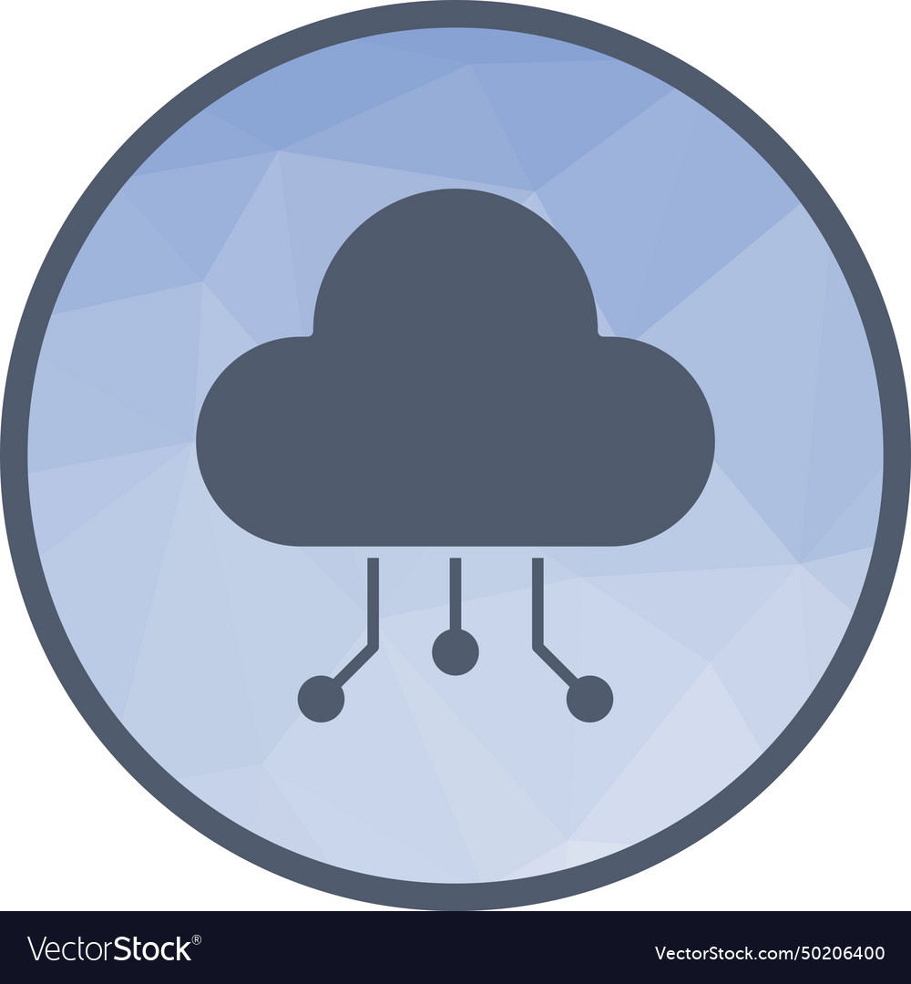 Cloud data distribution icon image