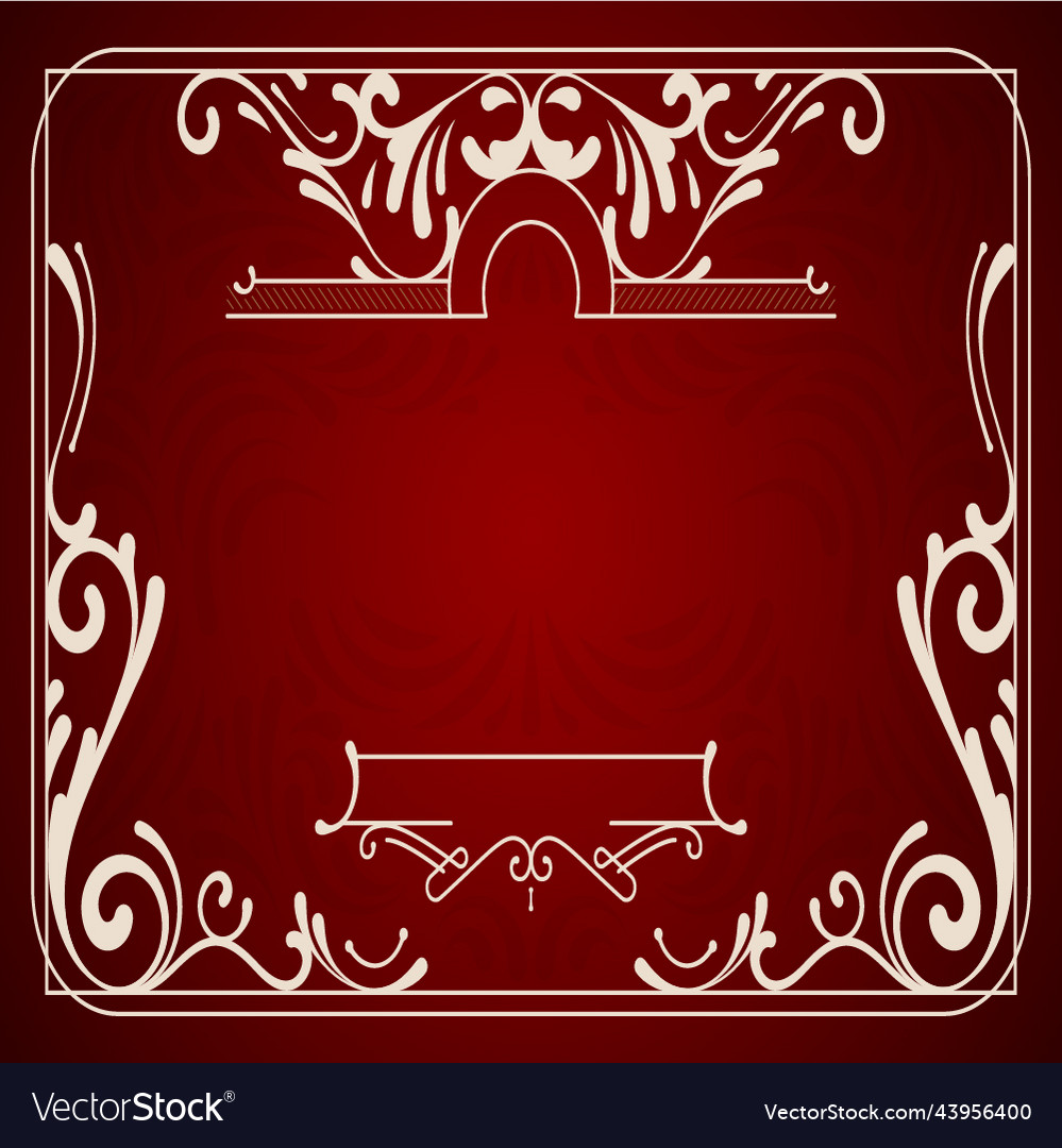 Flower frame pattern with background