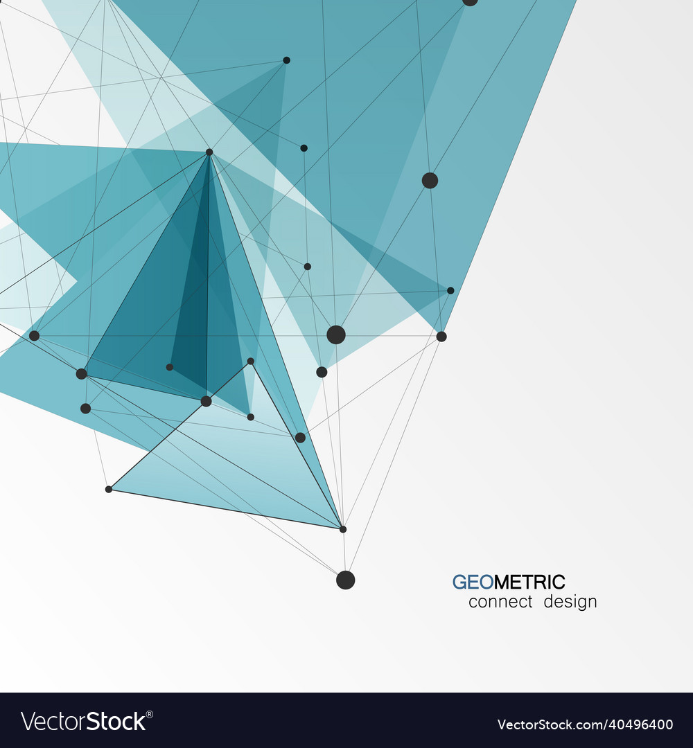 Geometric triangle background triangles vector image Geometric triangle background triangles