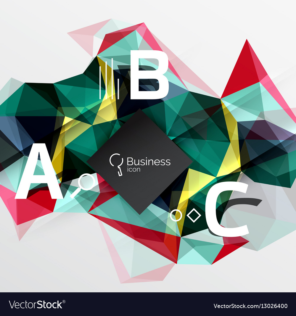 Polygonal triangle abstract background