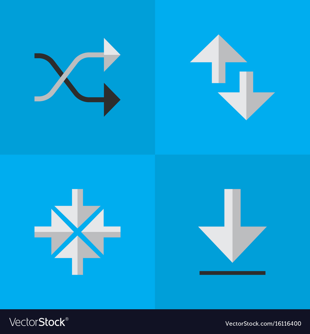 Set of simple pointer icons