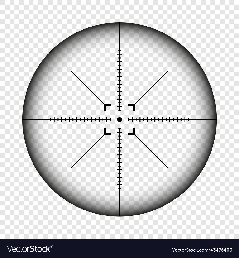 Weapon sight sniper rifle optical scope hunting Vector Image